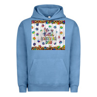 Pigment Pebble Blue life is better with a dog tumbler tbs Urban Hoodie - TumblerDesignByShophia
