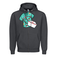 Custom Name Nurse Scrubs   Font Easter Risen Zipper Hoodie | Teevron