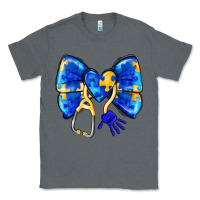 Charcoal Heather Down Syndrome Ribbon Classic Tee - CowhideDigitalArt