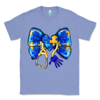 Colony Blue Down Syndrome Ribbon Classic Tee - CowhideDigitalArt