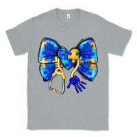 Heather Grey Down Syndrome Ribbon Classic Tee - CowhideDigitalArt