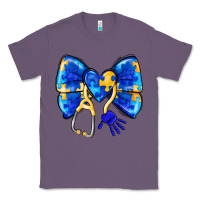 Lavender Down Syndrome Ribbon Classic Tee - CowhideDigitalArt