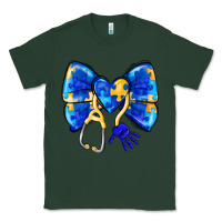 Sports Green Down Syndrome Ribbon Classic Tee - CowhideDigitalArt