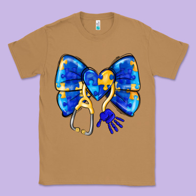 Down Syndrome Ribbon Classic Tee Designed By Cowhidedigitalart