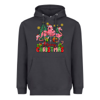 Smoke merry christmas flamingos Heavyweight Hoodie - MaliasSmallBusiness