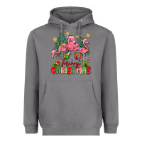 Storm merry christmas flamingos Heavyweight Hoodie - MaliasSmallBusiness