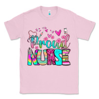 Bubblegum Pink proud nurse Classic Tee - BundleAndBundleShop