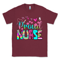 Burgundy proud nurse Classic Tee - BundleAndBundleShop