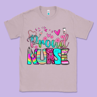 Proud Nurse Classic Tee Designed By Bundleandbundleshop