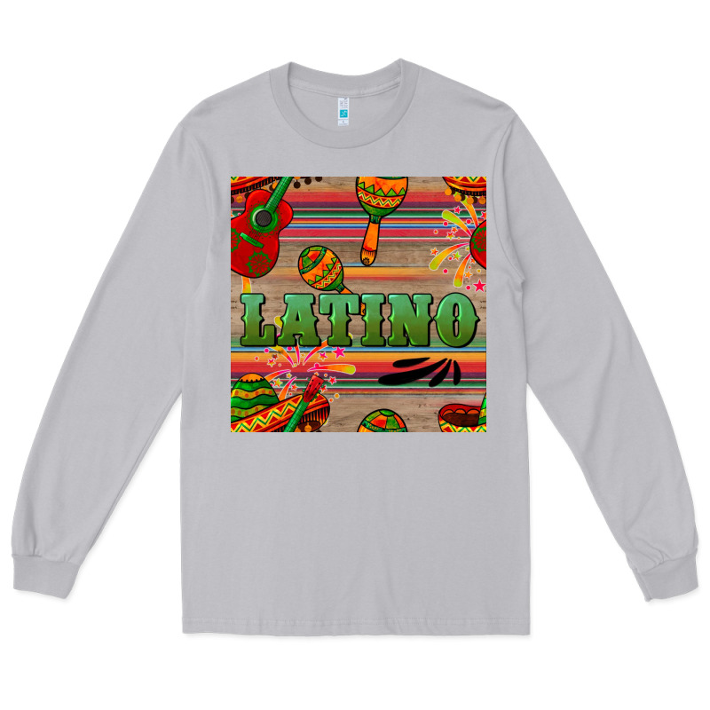 Latino Seamless Pattern Long Sleeve Tee by BundleAndBundleShop | Teevron