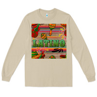 Mushroom latino seamless pattern Long Sleeve Tee - BundleAndBundleShop