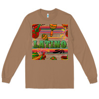 Toasted Coconut latino seamless pattern Long Sleeve Tee - BundleAndBundleShop