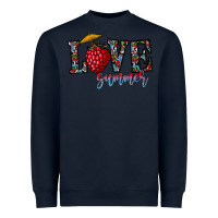 Navy love summer Heavyweight Sweatshirt - CowhideDigitalArt