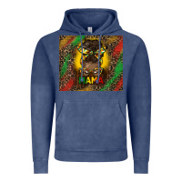 Vintage Denim juneteenth afro bun mama tumbler Vintage Hoodie - HRA Design Shop