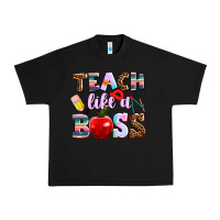 Black teach like a boss Urban Heavy Tee - AdoDesignShop