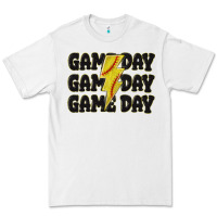 White game day game day game day softball Premium Tee - MaliasSmallBusiness