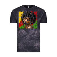 Cloud Black black mom magic juneteenth Vintage Tee - HRA Design Shop