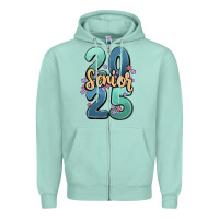 Seafoam senior 2025 Zipper Hoodie - MaliasSmallBusiness