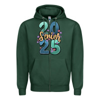 Sports Green senior 2025 Zipper Hoodie - MaliasSmallBusiness