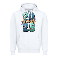 White senior 2025 Zipper Hoodie - MaliasSmallBusiness