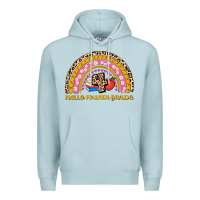 Blue Mist back to school rainbow hello fourth grade Premium Hoodie - AdoDesignShop