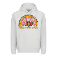Dove Grey back to school rainbow hello fourth grade Premium Hoodie - AdoDesignShop