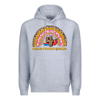 Heather Grey back to school rainbow hello fourth grade Premium Hoodie - AdoDesignShop