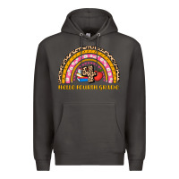 Smoke back to school rainbow hello fourth grade Premium Hoodie - AdoDesignShop