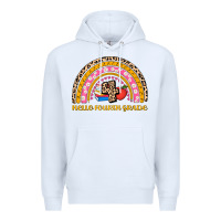 White back to school rainbow hello fourth grade Premium Hoodie - AdoDesignShop