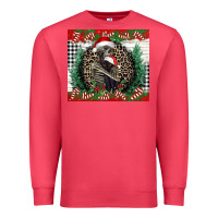 Cardinal Merry Christmas skeleton Premium Sweatshirt - NancyCooperArtShop