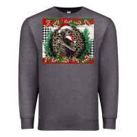 Charcoal Heather Merry Christmas skeleton Premium Sweatshirt - NancyCooperArtShop