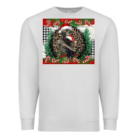 Dove Grey Merry Christmas skeleton Premium Sweatshirt - NancyCooperArtShop