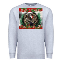 Heather Grey Merry Christmas skeleton Premium Sweatshirt - NancyCooperArtShop