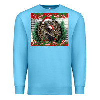 Ocean Blue Merry Christmas skeleton Premium Sweatshirt - NancyCooperArtShop