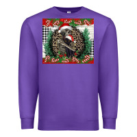 Purple Merry Christmas skeleton Premium Sweatshirt - NancyCooperArtShop