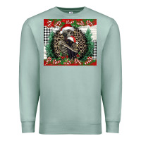 Seafoam Merry Christmas skeleton Premium Sweatshirt - NancyCooperArtShop
