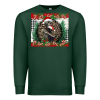 Sports Green Merry Christmas skeleton Premium Sweatshirt - NancyCooperArtShop