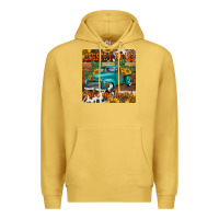 Antique Gold country roads take me home truck coaster Premium Hoodie - Jasminsmagicworld