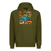 Army Green country roads take me home truck coaster Premium Hoodie - Jasminsmagicworld