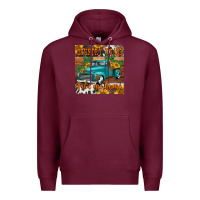 Burgundy country roads take me home truck coaster Premium Hoodie - Jasminsmagicworld