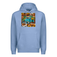 Colony Blue country roads take me home truck coaster Premium Hoodie - Jasminsmagicworld