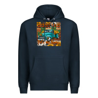Navy country roads take me home truck coaster Premium Hoodie - Jasminsmagicworld