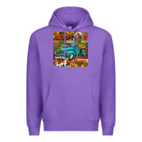 Purple country roads take me home truck coaster Premium Hoodie - Jasminsmagicworld
