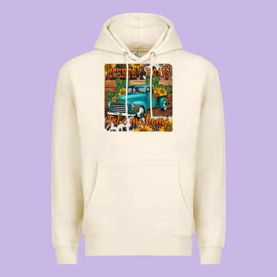Country Roads Take Me Home Truck Coaster Premium Hoodie Designed By Jasminsmagicworld