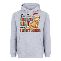 Heather Grey on the naughty list and i regret nothing Heavyweight Hoodie - MaliasSmallBusiness