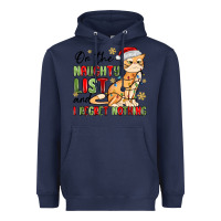 Navy on the naughty list and i regret nothing Heavyweight Hoodie - MaliasSmallBusiness