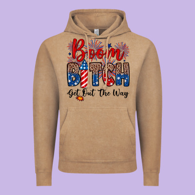 Boom Bitch Get Out The Way Vintage Hoodie Designed By Neo Western