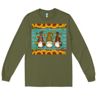Army Green coffee gnomes Long Sleeve Tee - Artiststas