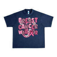 Navy breast cancer warrior Urban Heavy Tee - JahusDesignShop