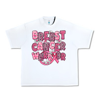 White breast cancer warrior Urban Heavy Tee - JahusDesignShop